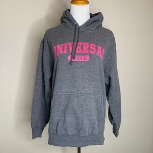 Universal Studios Gray Pink Hoodie sz Medium